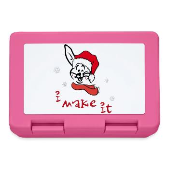 Weihnachtsmann - Brotdose - Pink - Vorne