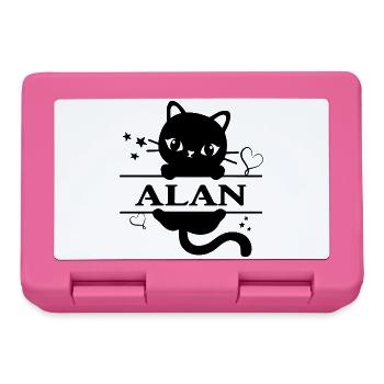 T-Shirt Alan T-Shirt Geschenkidee - Brotdose - Pink - Vorne