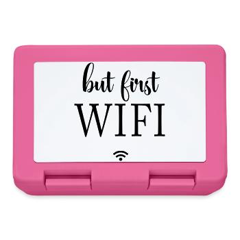 Black Surfaces Minimal Design - Lunchbox - pink - Front