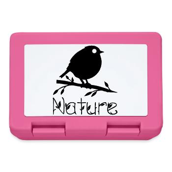 Nature wakes up (black) - Lunchbox - pink - Front