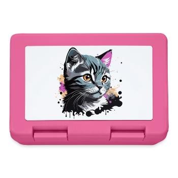 süsses Kätzchen, Katze - Brotdose - Pink - Vorne