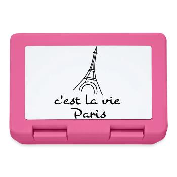 c’est la vie - Boîte à goûter - rose - Devant