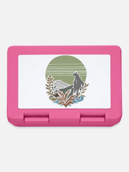 Lone Wolf – Vintage Nature - Brotdose - Pink