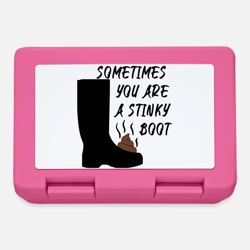 Sometimes you are a stinky boot - Lunchbox - pink