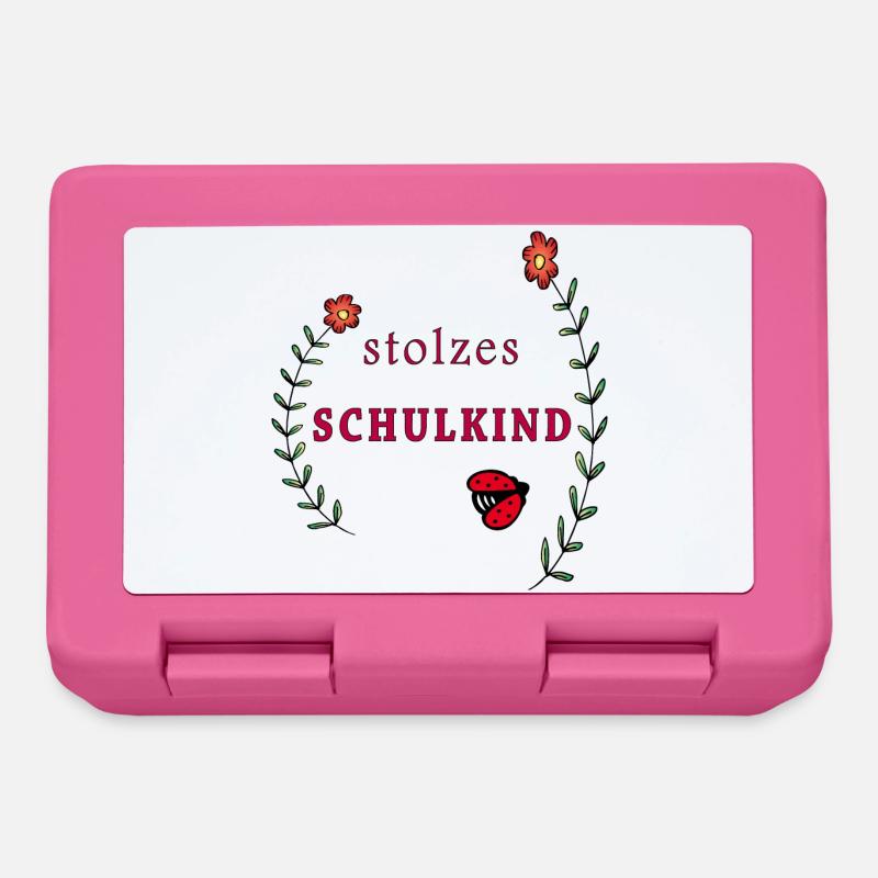 stolzes Schulkind Einschulung - Brotdose - Pink