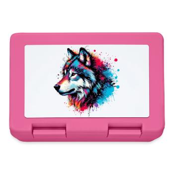 Wolf - Lunchbox - pink - Front