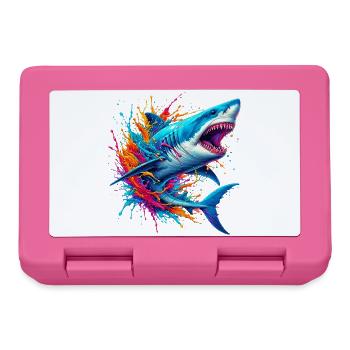 Shark - Lunchbox - pink - Front