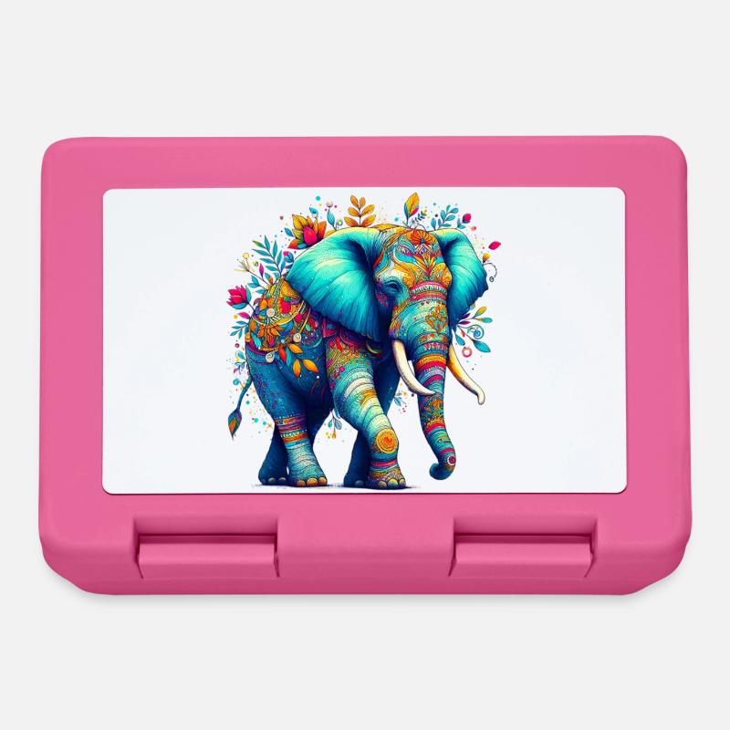 Elefant - Brotdose - Pink