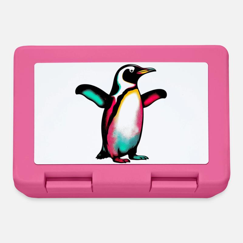 Pinguin - Brotdose - Pink