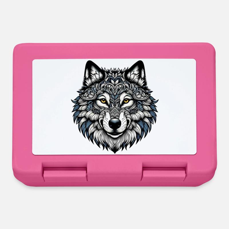 Wolf - Brotdose - Pink