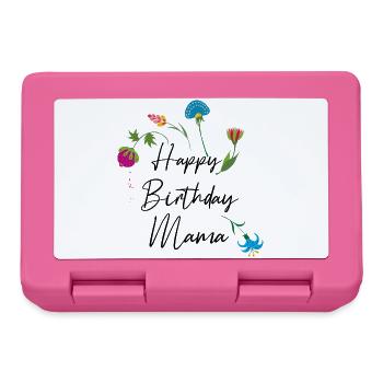 Joyeux anniversaire maman - Boîte à goûter - rose - Devant