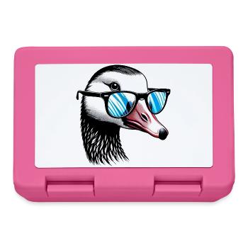 Oie à lunettes - Boîte à goûter - rose - Devant