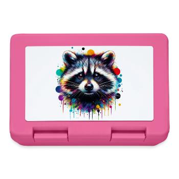 Raccoon - Lunchbox - pink - Front