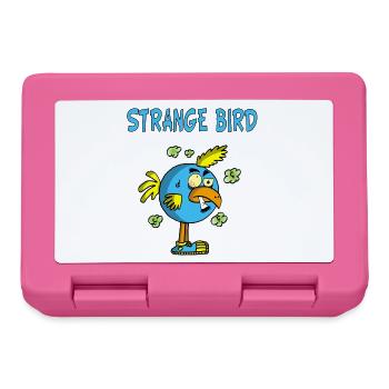 Oiseau bleu étrange - Boîte à goûter - rose - Devant