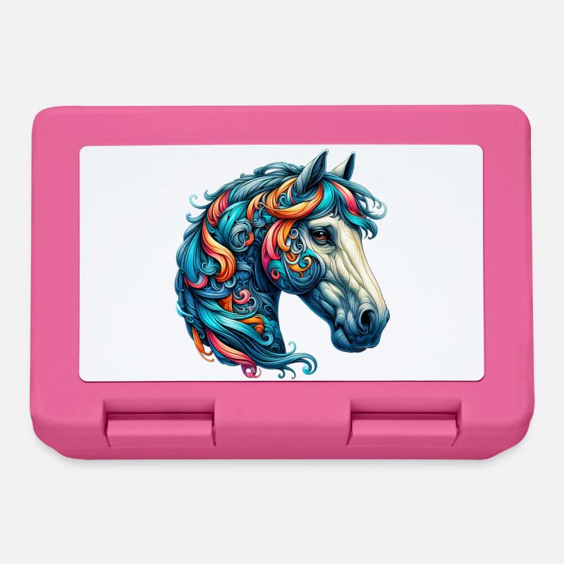 Pferd - Brotdose - Pink
