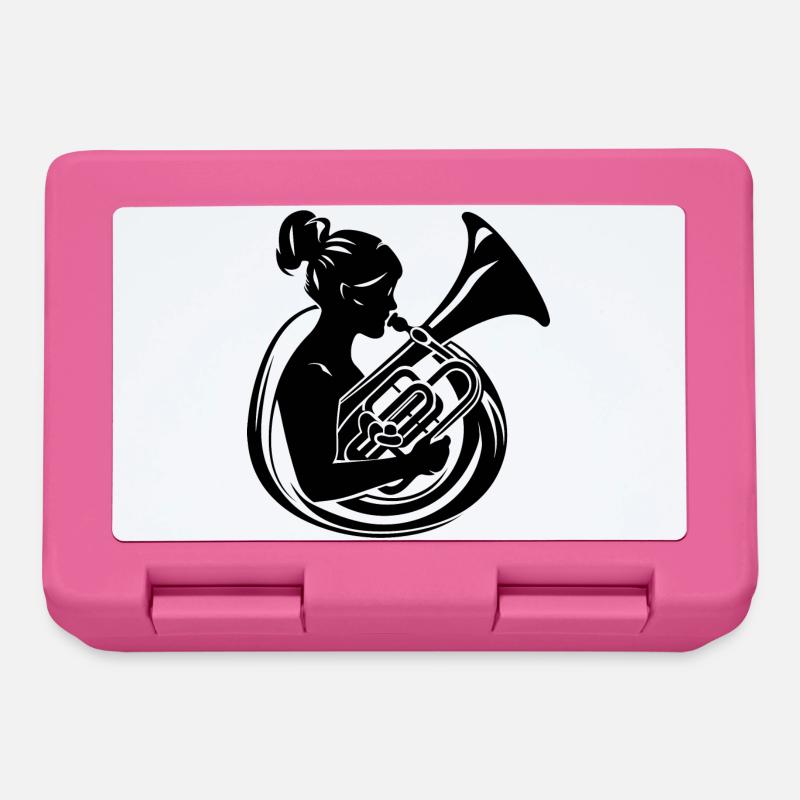 Tuba Fille Dessin - Boîte à goûter - rose