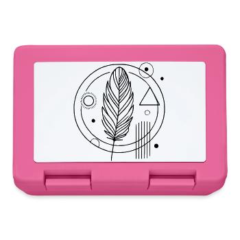 Boho & Zen – Stilvolle Federkunst für Naturfreunde - Brotdose - Pink - Vorne