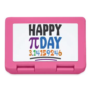 Happy Pi Day - Lunchbox - pink - Front