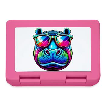 Hippopotamus - Lunchbox - pink - Front