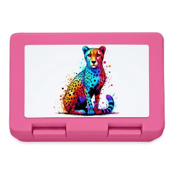 Guépard - Boîte à goûter - rose - Devant