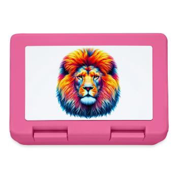 Löwe - Brotdose - Pink - Vorne