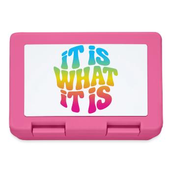 It is what it is - Lunchbox - pink - Front