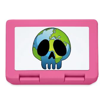 Schädel des Planeten Erde - Brotdose - Pink - Vorne