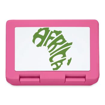 Africa Map Word Art - Lunchbox - pink - Front