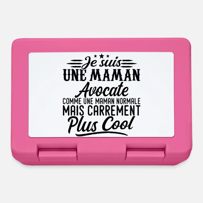 Maman Avocate: normale, mais en plus badass - Boîte à goûter - rose