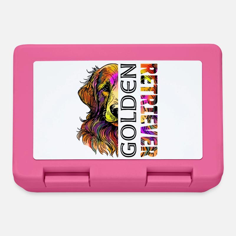 Golden Retriever - Lunchbox - pink