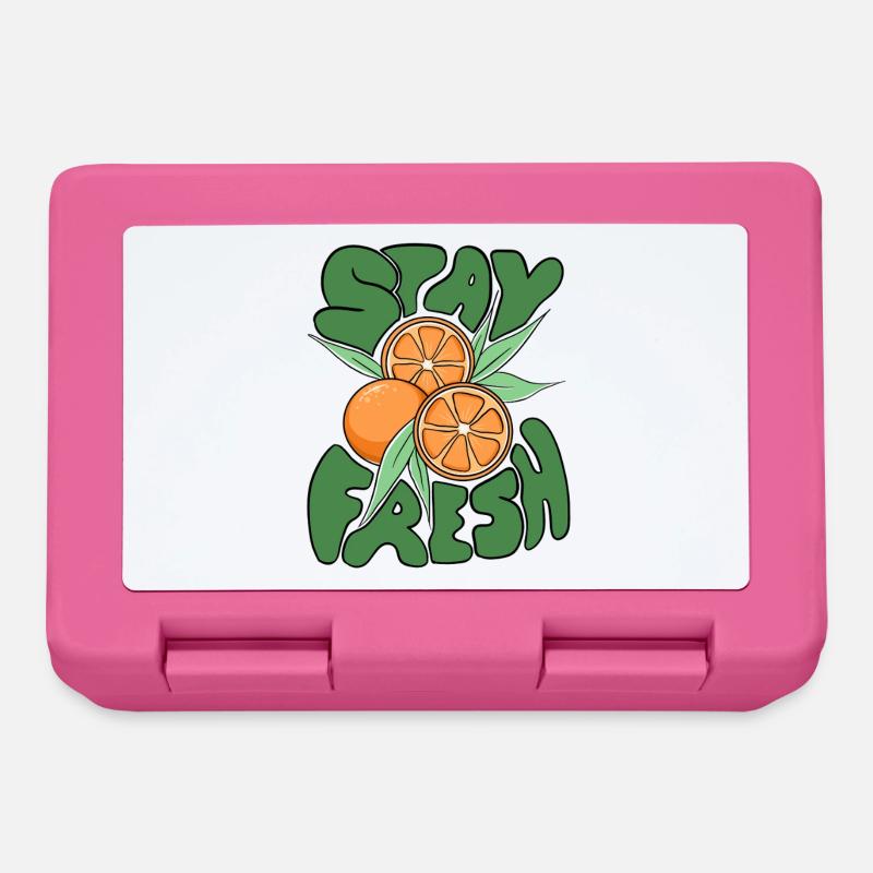 Stay Fresh Oranges –Fun Citrus Fruit Summer Design - Brotdose - Pink