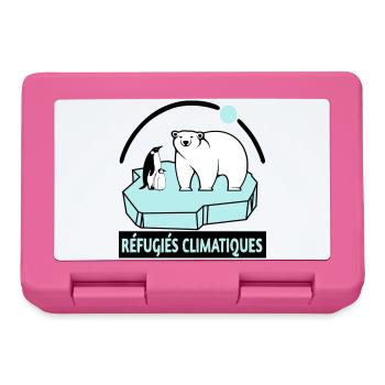 Réfugiés climatiques - Boîte à goûter - rose - Devant