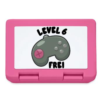 Level 6 Controller 6th Birthday Party - Lunchbox - pink - Front