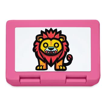 Lion Halloween Zombie - Boîte à goûter - rose - Devant