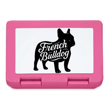 French bulldog frenchi Bully Bulldogge hundeshirt - Brotdose - Pink - Vorne
