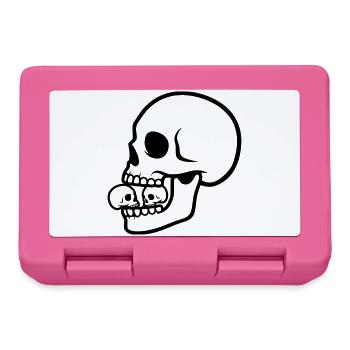Macabre Skull | Horror Design - Lunchbox - pink - Front