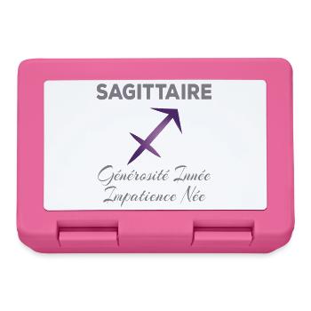 Sagittaire  - Boîte à goûter - rose - Devant
