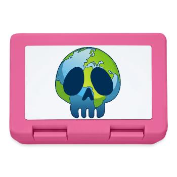 The skull of planet Earth - Lunchbox - pink - Front