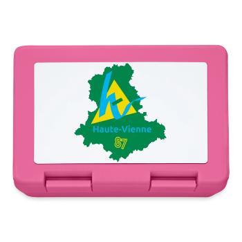 Haute-vienne 87 - Boîte à goûter - rose - Devant
