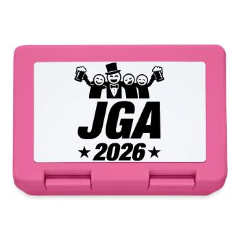 Bachelor party 2026 - Lunchbox - pink - Front