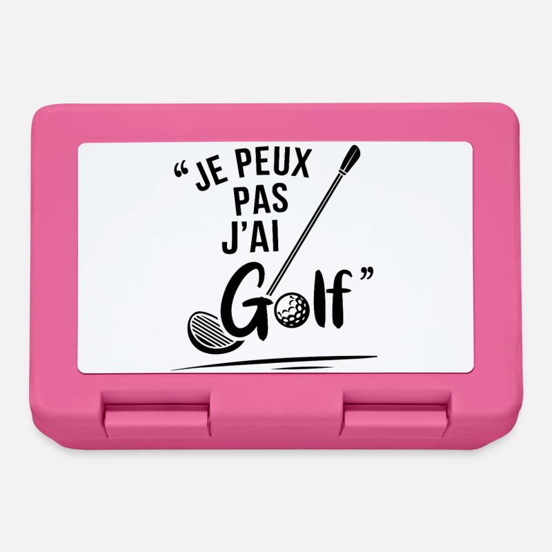 J'peux pas j'ai Golf - Boîte à goûter - rose