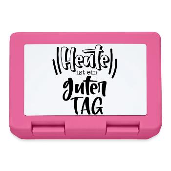 Today is a good day - Lunchbox - pink - Front