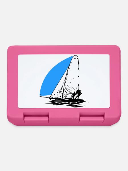 49er Sailing dinghy Sailboat Regatta Sailing Sailing Sports - Lunchbox - pink