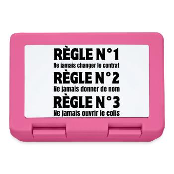 Postman, carrier, delivery person - Lunchbox - pink - Front