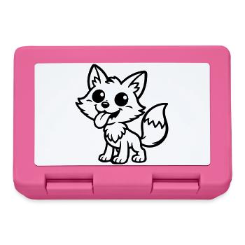 Fuchs Comic Lustig - Brotdose - Pink - Vorne