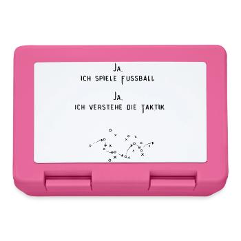 Football féminin - Boîte à goûter - rose - Devant