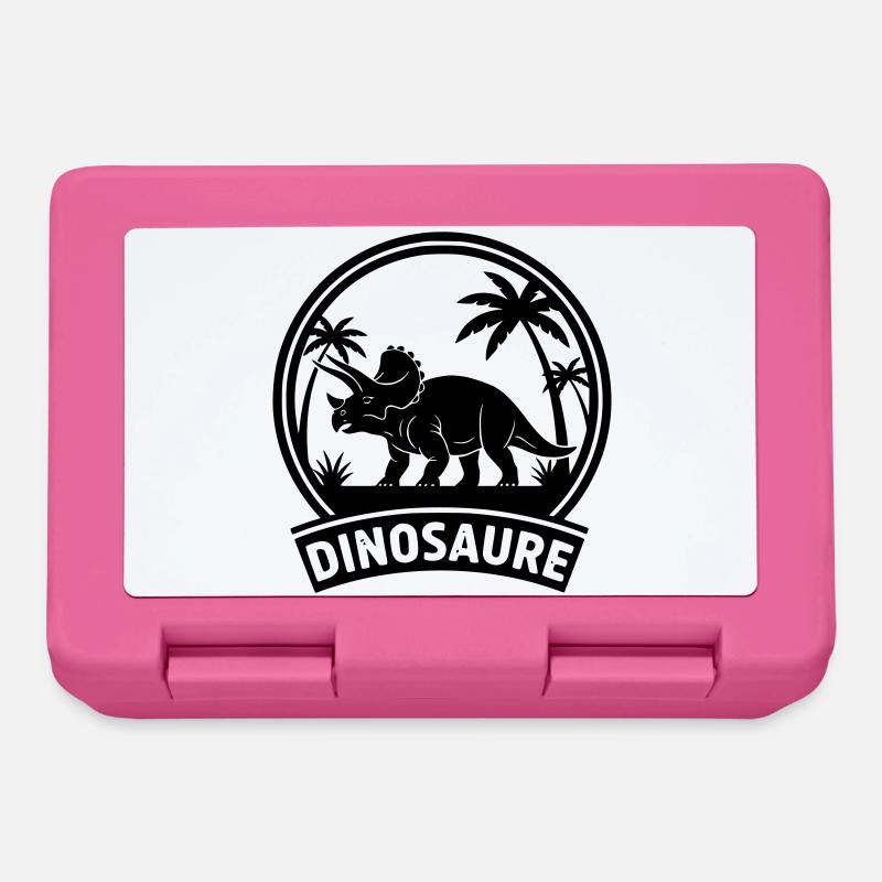 dinosaure2 - Boîte à goûter - rose