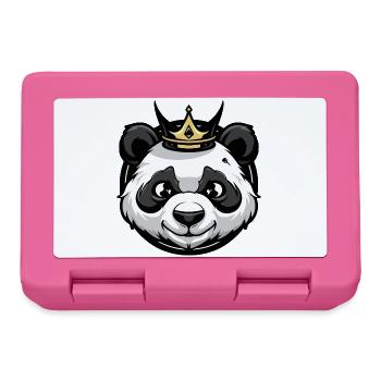 Panda Kopf Krone - Brotdose - Pink - Vorne
