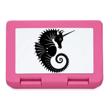 Unicorn Seahorse – Mystical Sea Creature - Lunchbox - pink - Front