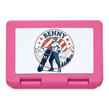 Benny, Vintage-Look - Brotdose - Pink - Vorne